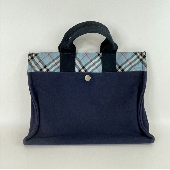 Burberry Handbags - Burberry Blue Label Stylish Navy Blue Plaid Women's Bag